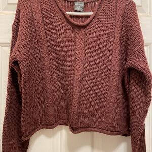 Ellemenno Vintage Pullover Knit Sweater (Waist Length)